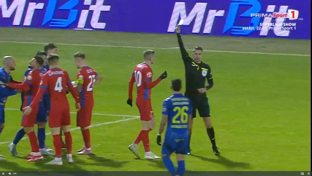 Amendă? Tănase a comis-o în Slobozia - FCSB » Răsturnare de situație după 5 minute