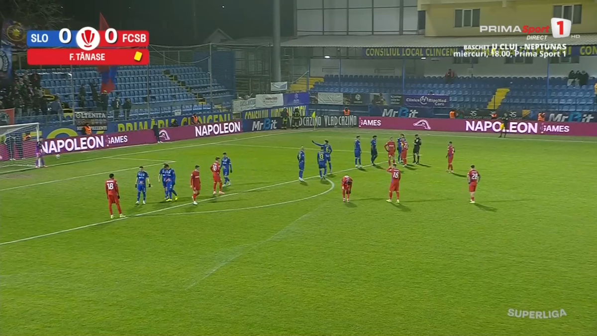 Amendă? Tănase a comis-o în Slobozia - FCSB » Răsturnare de situație după 5 minute