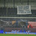 Banner-ul afișat în Unirea Slobozia - FCSB