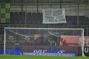 Haz de necaz! Banner-ul afișat în Slobozia - FCSB: „Avem echipă, avem valoare...”