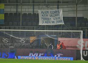 Haz de necaz! Banner-ul afișat în Slobozia - FCSB: „Avem echipă, avem valoare...”