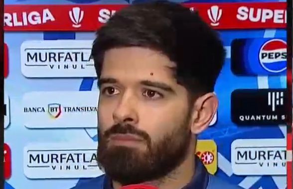 Dezamăgirea lui Ionuț Vînă, autorul unei „bijuterii” în Farul - UTA: „Ăsta e gustul meu amar”