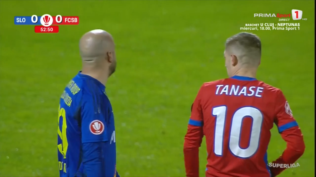Amendă? Tănase a comis-o în Slobozia - FCSB » Răsturnare de situație după 5 minute