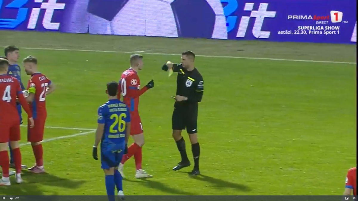 Amendă? Tănase a comis-o în Slobozia - FCSB » Răsturnare de situație după 5 minute
