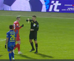 Florin Tănase, cartonaș galben pentru proteste în Slobozia - FCSB // FOTO: captură Prima Sport