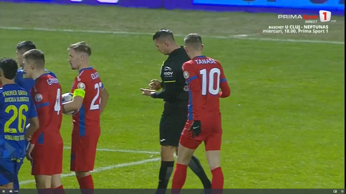 Amendă? Tănase a comis-o în Slobozia - FCSB » Răsturnare de situație după 5 minute