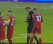 Florin Tănase, cartonaș galben pentru proteste în Slobozia - FCSB // FOTO: captură Prima Sport
