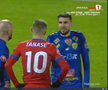 Florin Tănase, cartonaș galben pentru proteste în Slobozia - FCSB // FOTO: captură Prima Sport