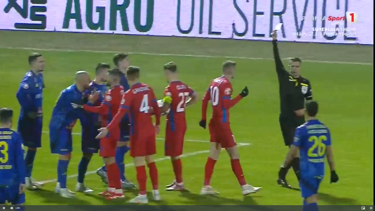 Amendă? Tănase a comis-o în Slobozia - FCSB » Răsturnare de situație după 5 minute