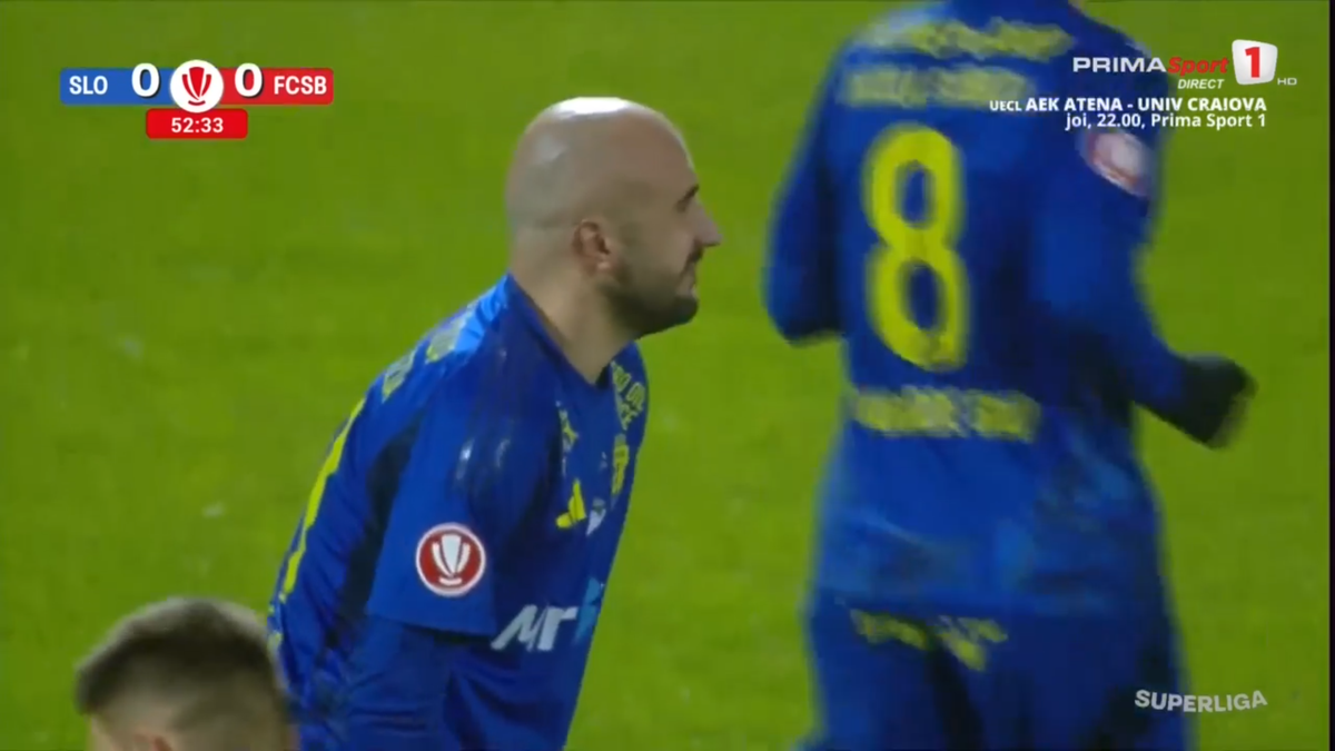 Amendă? Tănase a comis-o în Slobozia - FCSB » Răsturnare de situație după 5 minute