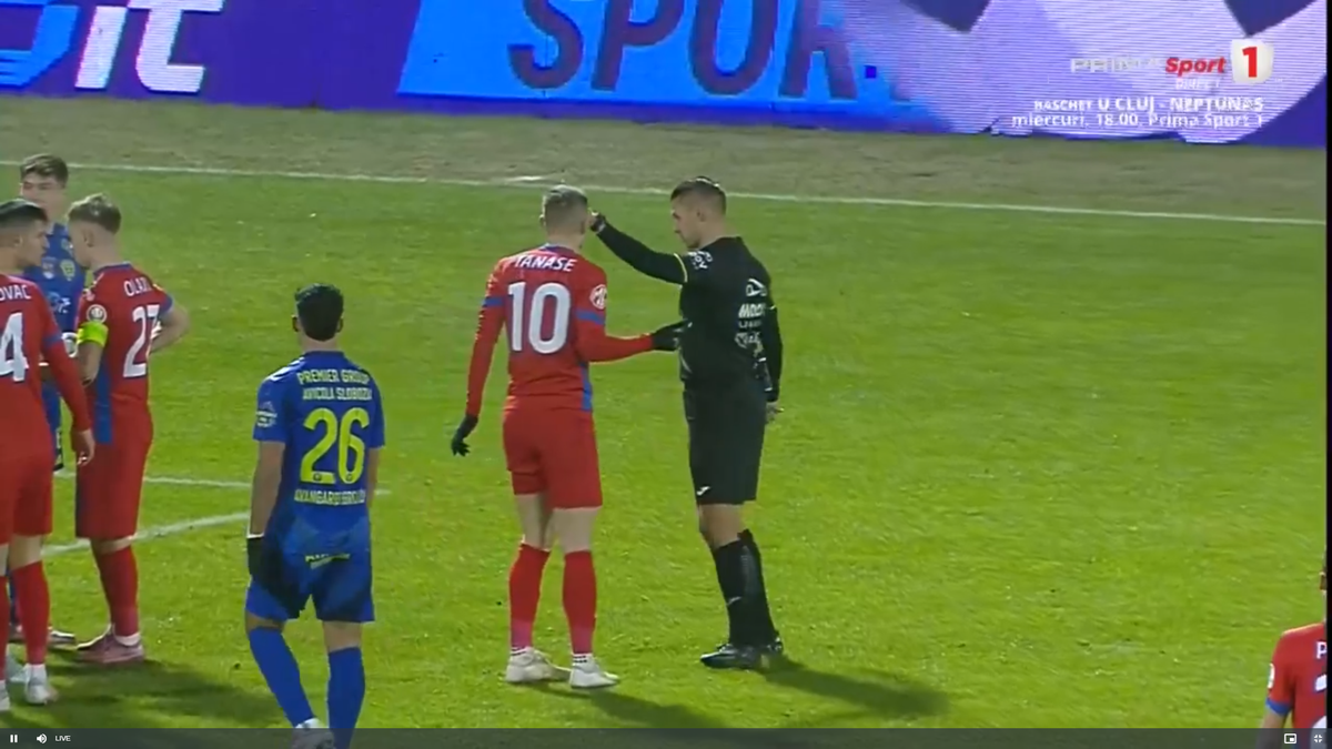 Amendă? Tănase a comis-o în Slobozia - FCSB » Răsturnare de situație după 5 minute
