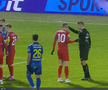 Florin Tănase, cartonaș galben pentru proteste în Slobozia - FCSB // FOTO: captură Prima Sport