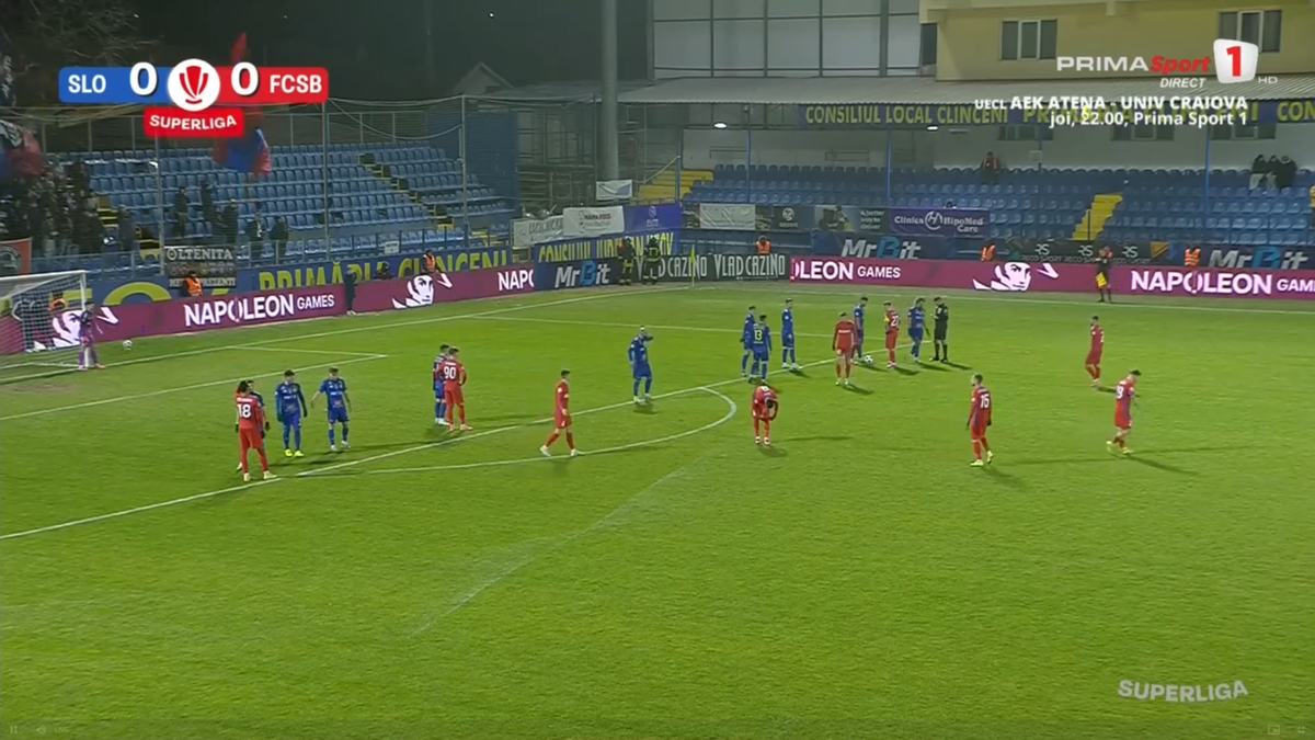 Amendă? Tănase a comis-o în Slobozia - FCSB » Răsturnare de situație după 5 minute