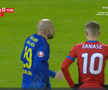 Florin Tănase, cartonaș galben pentru proteste în Slobozia - FCSB // FOTO: captură Prima Sport