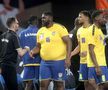 Pivotul echipei naționalei de handbal masculin al RD Congo, Gauthier Mvumbi