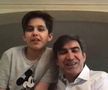 Victor Pițurcă alături de Edan, fiul pe care îl are cu fosta amantă, Vica Blochina
