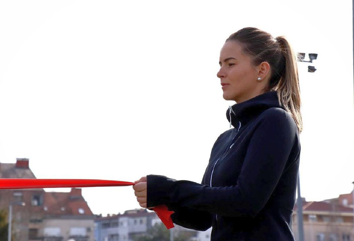 Julia Moldovan, fizioterapeuta chinezului Zhizhen Zhang, debutant la Australian Open