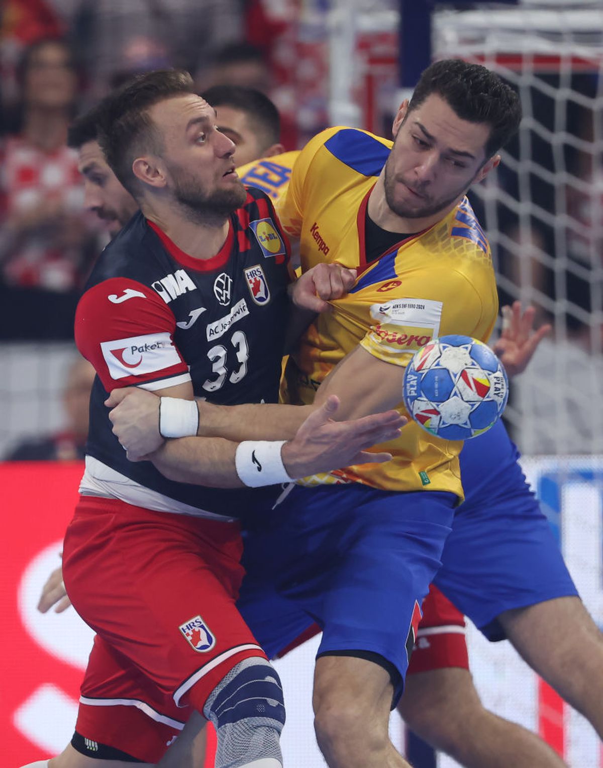 Cele mai spectaculoase imagini din Croația - România, ultimul meci al „tricolorilor” la Campionatul European de handbal masculin