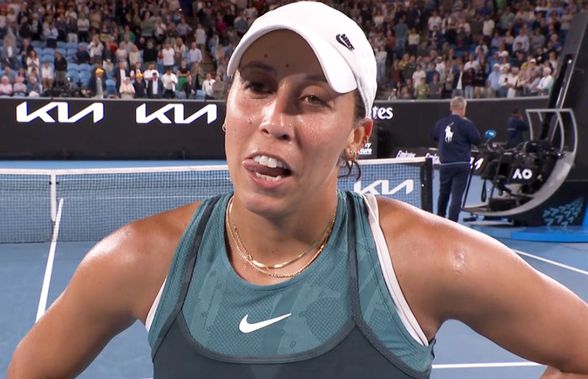 Aroganță sau oboseală? Madison Keys, interviu curios după ce a eliminat-o pe Ruse: „Măcar voi v-ați bucurat”