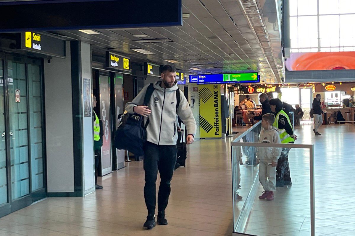 FCSB s-a întors din Antalya » Și cu brațul imobilizat, „Iron Man” Olaru n-a vrut să audă de ajutor