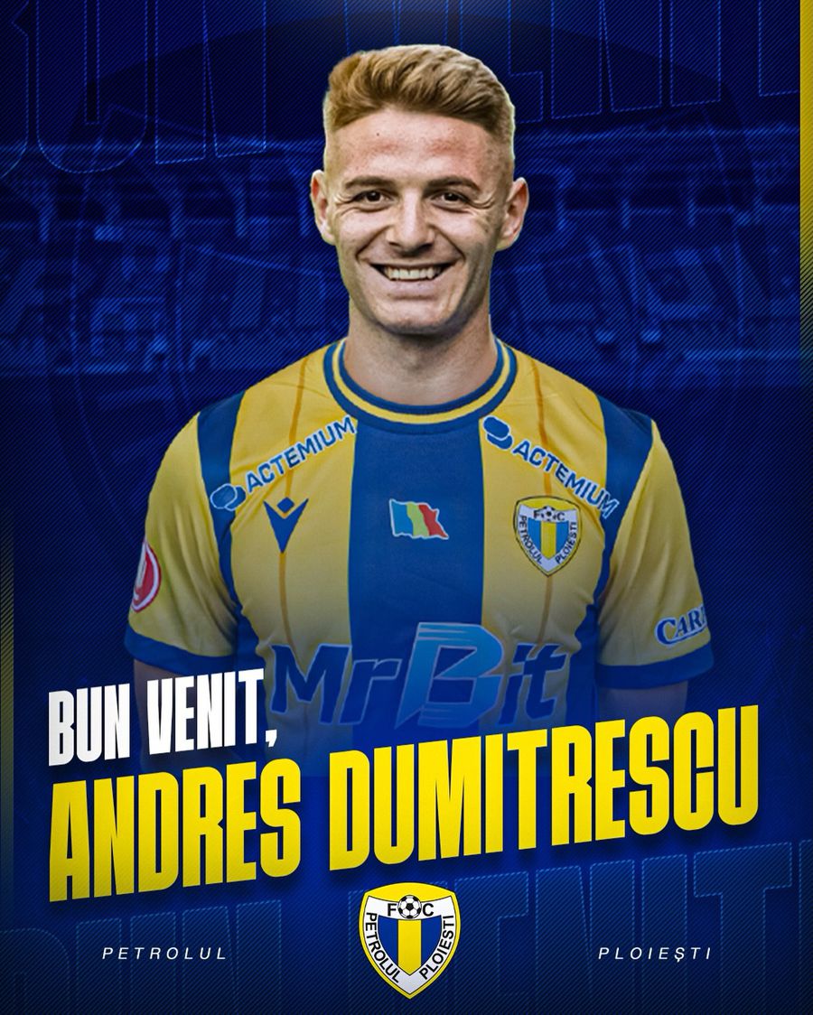 Andres Dumitrescu a fost prezentat oficial la Petrolul