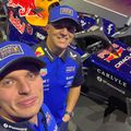 Max Verstappen și Isack Hadjar, alături de noul monopost Red Bull Racing // foto: Instagram @ redbullracing