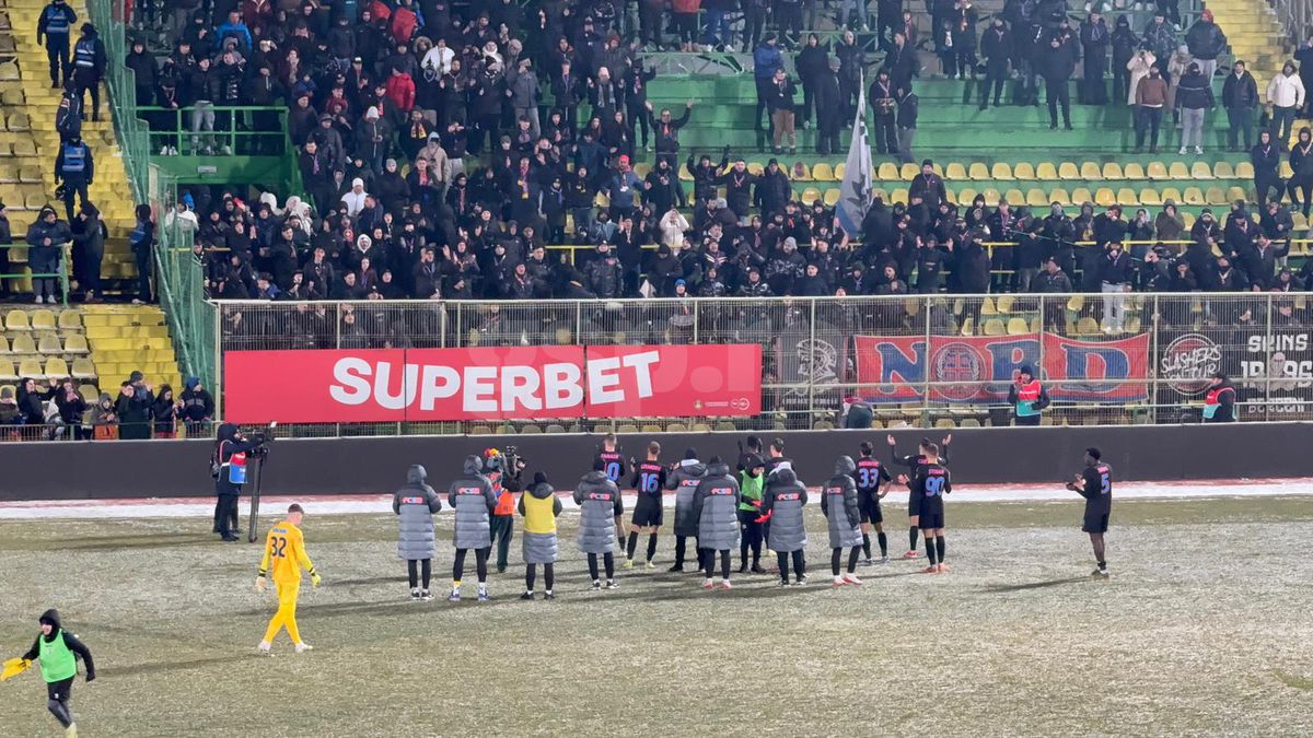 Imagini de la finalul meciului FC Argeș - FCSB