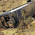 Autocarul în care se aflau suporterii ecuadorieni Foto: diariodapb.com.br