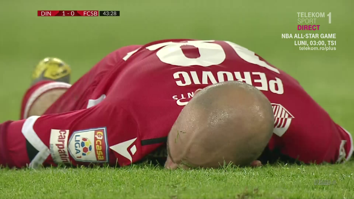 DINAMO - FCSB 2-1 // GALERIE FOTO Moment ȘOCANT pe Arena Națională: Perovic a căzut inert pe gazon! UPDATE: Starea jucătorului este stabilă