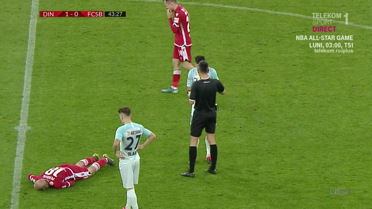 DINAMO - FCSB 2-1 // GALERIE FOTO Moment ȘOCANT pe Arena Națională: Perovic a căzut inert pe gazon! UPDATE: Starea jucătorului este stabilă