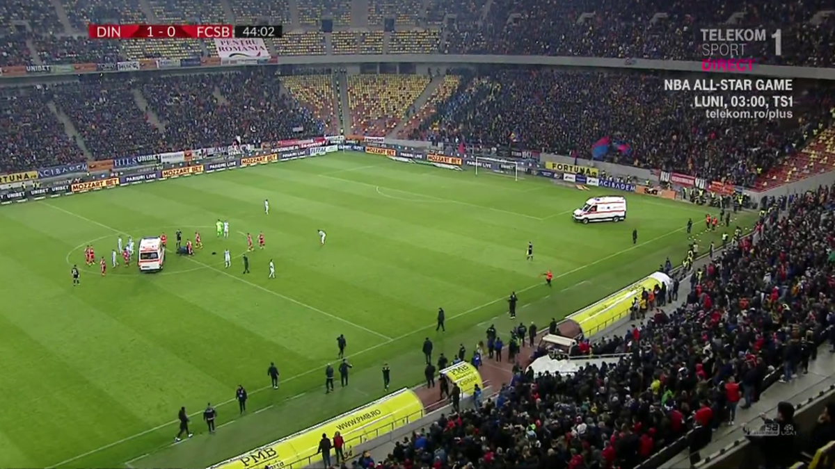 DINAMO - FCSB // GALERIE FOTO Moment ȘOCANT pe Arena Națională: Perovic a rămas inert pe gazon!