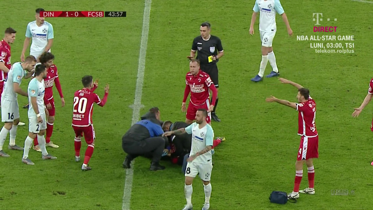 DINAMO - FCSB // GALERIE FOTO Moment ȘOCANT pe Arena Națională: Perovic a rămas inert pe gazon!
