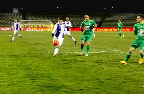 Atacantul Cristian Dumitru (19 ani) a marcat primul gol în Liga 1, în disputa dintre FC Argeș și Sepsi, scor 1-1.