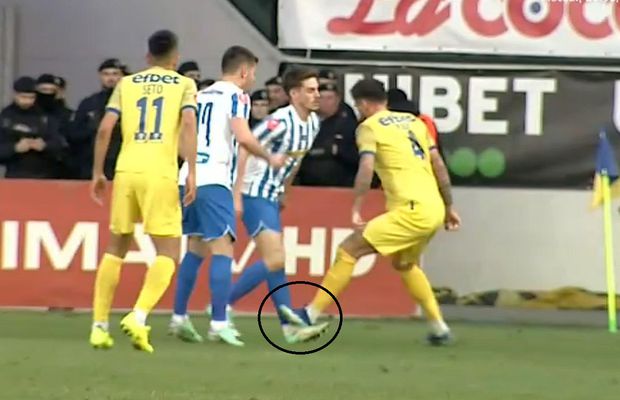 Papp a comis un fault violent, dar s-a ales doar cu „galben” » Victima s-a încăpățânat să continue, apoi a deschis scorul!