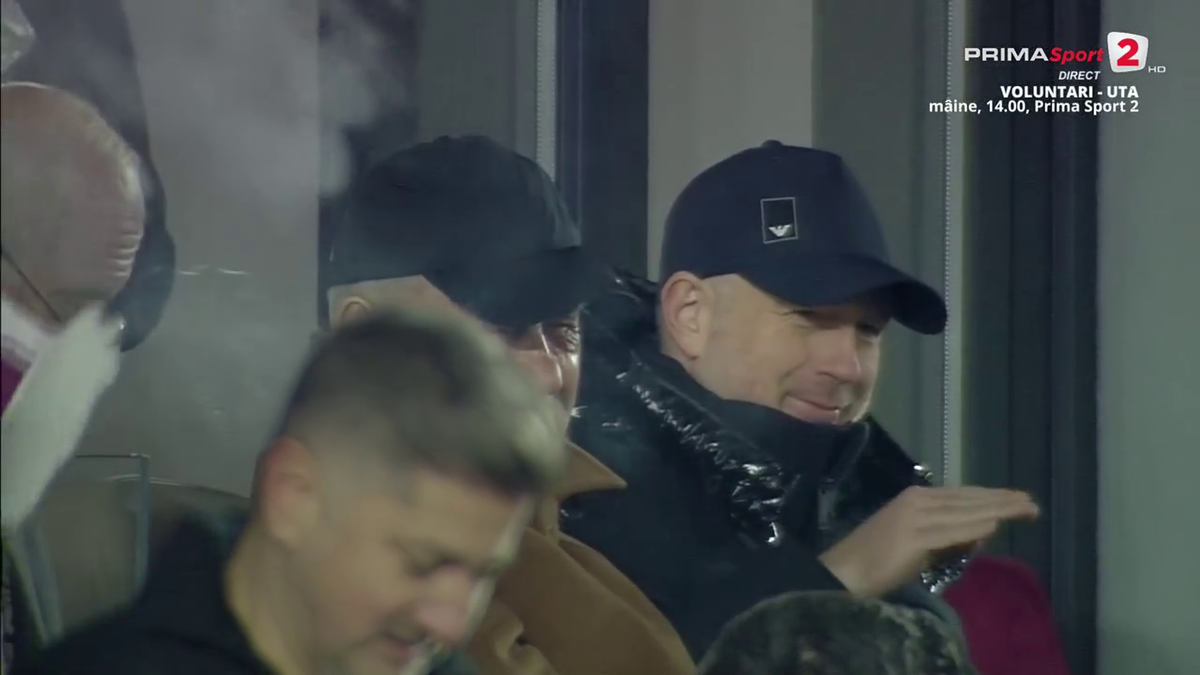 FOTO Edi Iordănescu după golul lui Albion Rrahmani în Rapid - Hermannstadt