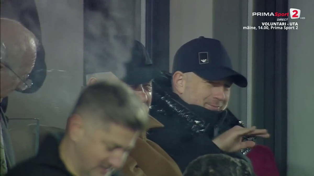 FOTO Edi Iordănescu după golul lui Albion Rrahmani în Rapid - Hermannstadt