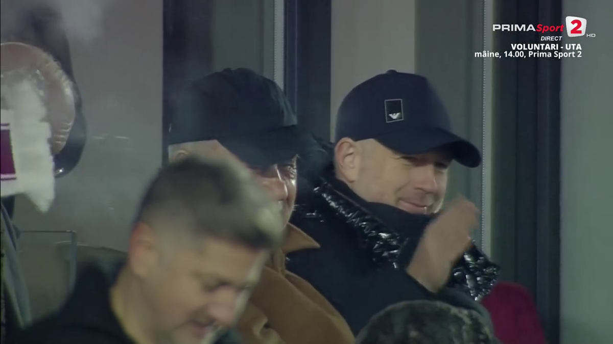 FOTO Edi Iordănescu după golul lui Albion Rrahmani în Rapid - Hermannstadt