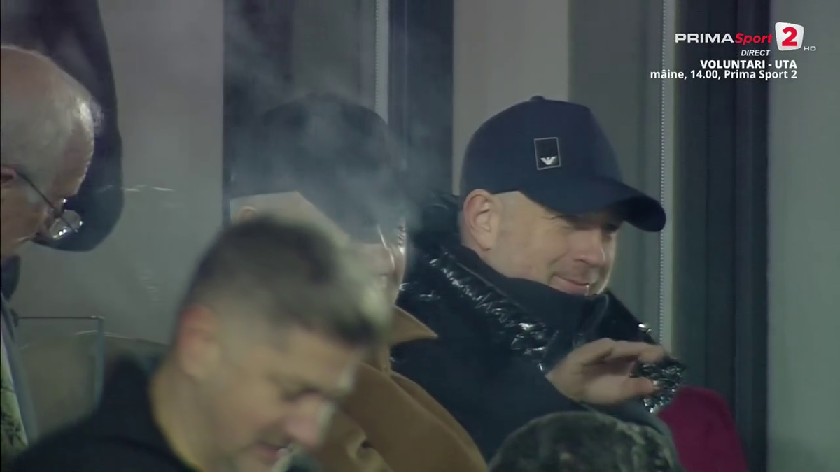 FOTO Edi Iordănescu după golul lui Albion Rrahmani în Rapid - Hermannstadt