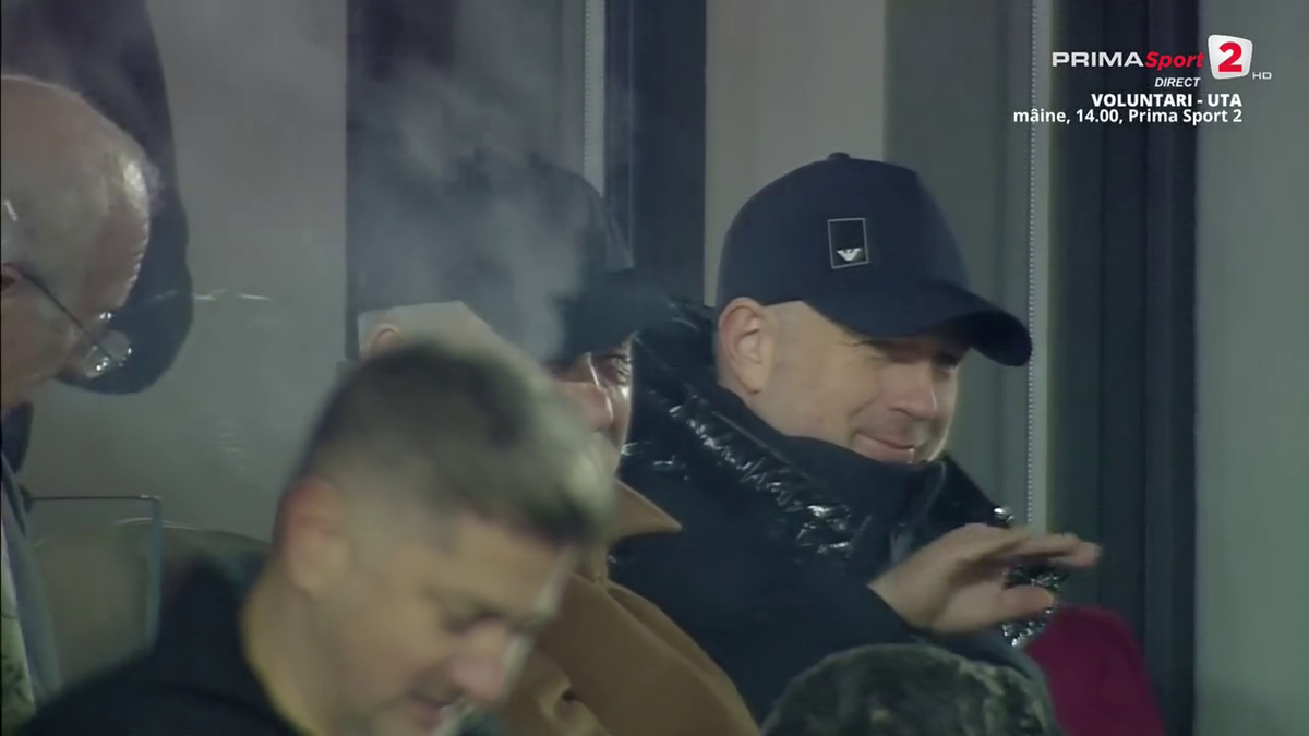 FOTO Edi Iordănescu după golul lui Albion Rrahmani în Rapid - Hermannstadt