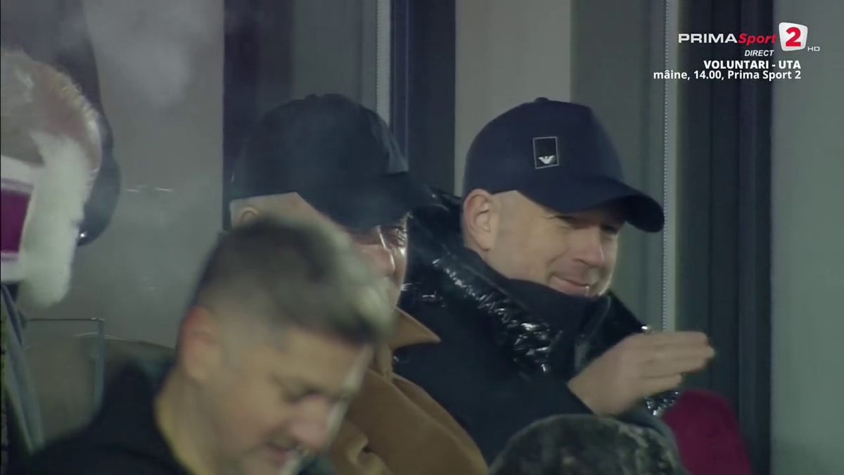 FOTO Edi Iordănescu după golul lui Albion Rrahmani în Rapid - Hermannstadt