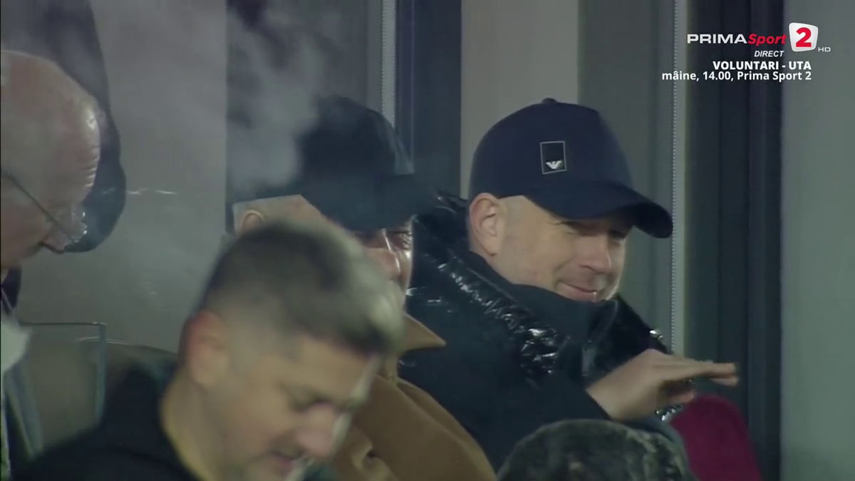 FOTO Edi Iordănescu după golul lui Albion Rrahmani în Rapid - Hermannstadt