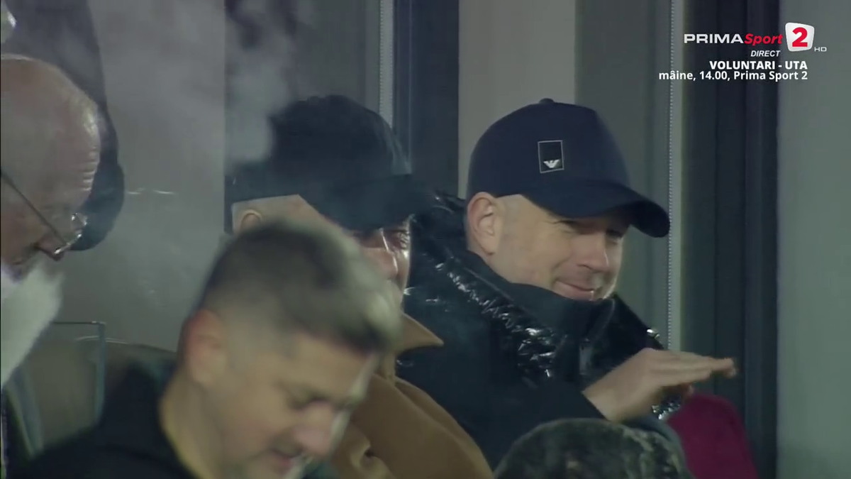 FOTO Edi Iordănescu după golul lui Albion Rrahmani în Rapid - Hermannstadt