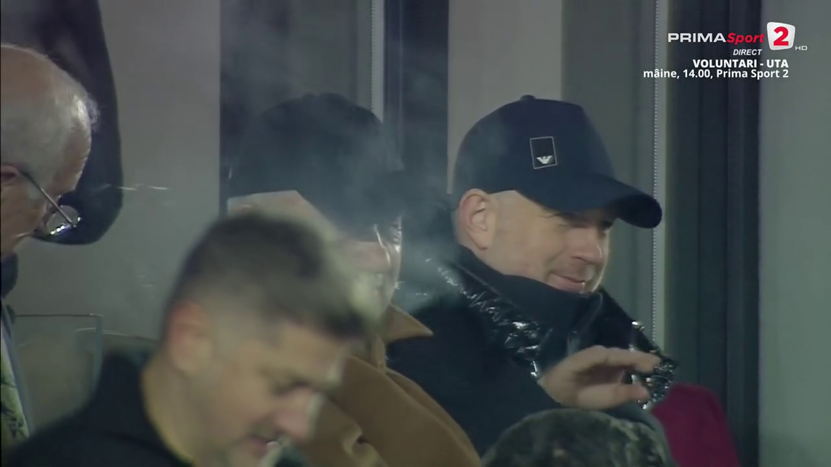 FOTO Edi Iordănescu după golul lui Albion Rrahmani în Rapid - Hermannstadt