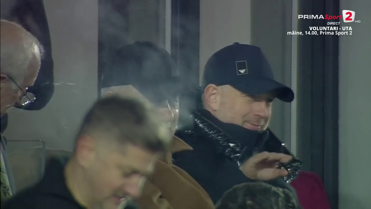 FOTO Edi Iordănescu după golul lui Albion Rrahmani în Rapid - Hermannstadt