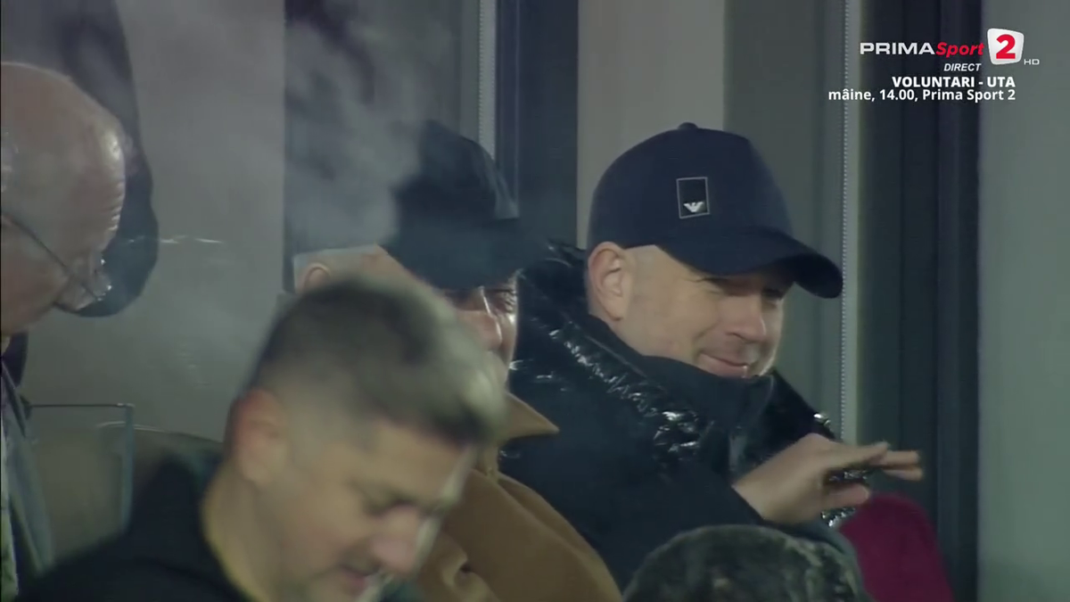 FOTO Edi Iordănescu după golul lui Albion Rrahmani în Rapid - Hermannstadt