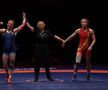 Kateryna Zelenykh (dreapta) în finala Campionatelor Europene de la București