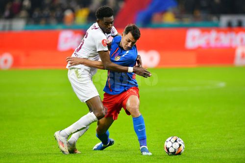 Nkololo și Radunovic în FCSB - CFR Cluj / Foto: Cristi Preda GSP