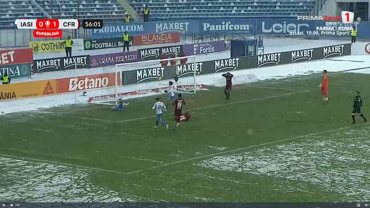 Virgiliu Postolachi, ratare imensă în Poli Iași - CFR Cluj