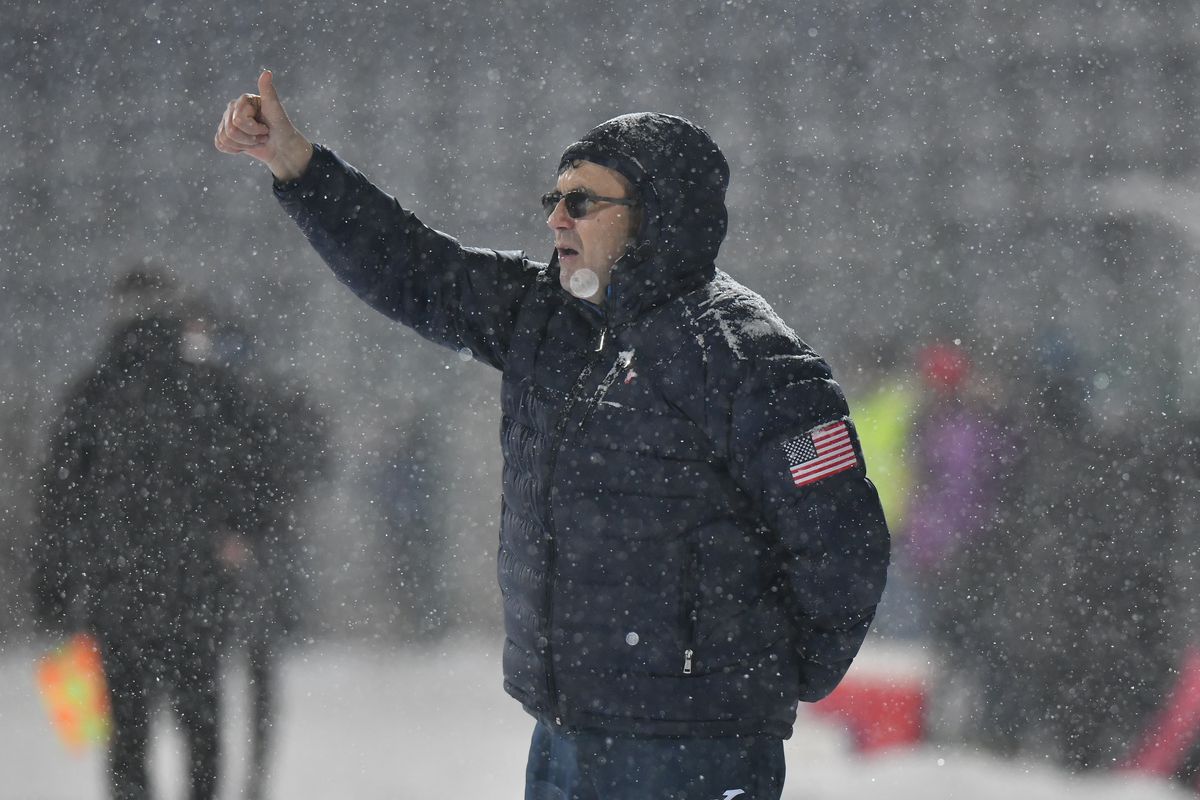 Gloria Buzău - FCSB, disputat pe ninsoare, foto: Cristi Preda / GSP // 16.02.2025