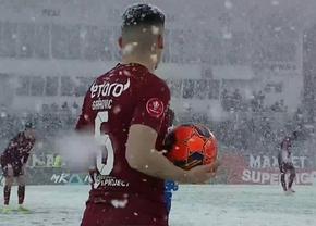 Poli Iași - CFR Cluj, în etapa #27 din Superliga » Meciul se joacă pe o ninsoare abundentă » Deschidere rapidă de scor